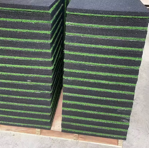 Fil monofilament à faible abrasion de la peau avec trous de drainage pour terrains de football en salle, gazon artificiel noir pour terrains de football - Product Image 3