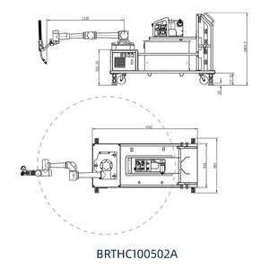 BRTHC100502A SEWANTE Bras robotisé industriel articulé à 6 axes, équipement d'automatisation de la manutention de machines servo-électriques 0,85 kW 380 V - Product Image 3