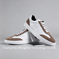 Sneakers décontractées pour hommes de créateurs italiens, élégantes, plates, de luxe, en cuir et daim cousus à la main, pour les voyages et la marche en plein air