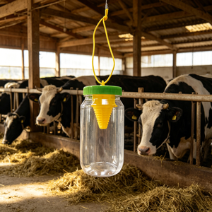 Piège à mouches robuste directement de l'usine avec une grande capacité de 800 ml et résistant aux intempéries pour une utilisation en extérieur à la ferme - Vente en gros - Product Image 6
