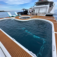 Plateforme flottante gonflable géante en EVA Drop Stitch pour jet-skis, piscines et yachts – Idéale pour la mer et l'océan