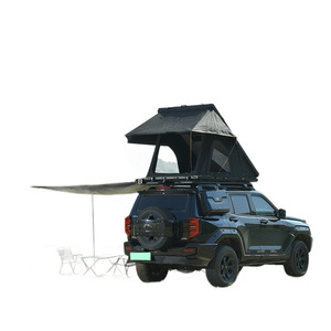 Tente de toit Houmu pour camping en plein air, tente de toit pour SUV, en alliage d'aluminium, coque souple, double couche, entièrement automatique, imperméable - Product Image 5