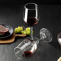 320ml Logo personnalisé Luxe Rétro Classique Clair Haute Coupe Verres à Champagne Boire Verre à Vin Rouge Gobelet