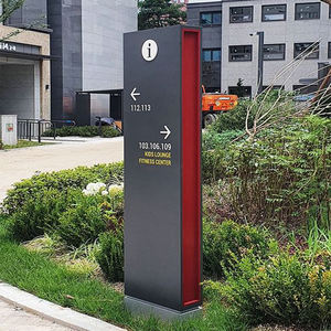 Haute vente publicité extérieure LED signe en acier inoxydable pylône signe pour le <span class=keywords><strong>trafic</strong></span> et les caissons lumineux de porte d'hôtel - Product Image 3