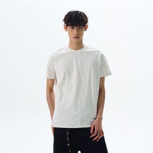 Camiseta de Manga Corta <span class=keywords><strong>PUEE</strong></span> de Algodón, Tejido Fresco y Duradero, Corte Recto, Color Sólido, para Hombre y Mujer - Product Image 5