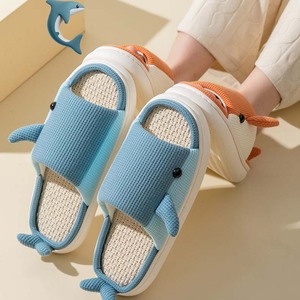Gia đình CHA mẹ-con trong nhà nữ dép mở ngón chân trượt mùa xuân mùa thu <span class=keywords><strong>Flip</strong></span> Flops dễ thương cá heo Dép mô hình động vật - Product Image 4