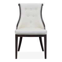 Chaises de réception Louis à dossier haut, rembourrées en blanc, de luxe, vente chaude, pour mariages, hôtels, restaurants, chaises modernes en métal