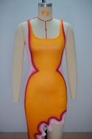 Nouvelles robes élégantes et sexy pour femmes, style printemps-été, couleur contrastée, design irrégulier, sans manches, moulante, pour les soirées