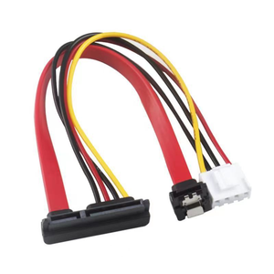 4PIN ขนาดเล็ก + สำหรับสายอะแดปเตอร์ไฟฮาร์ดไดรฟ์พร้อมสายไฟ90องศา VH3.96ระยะห่าง7 + 15P 20ซม. สินค้าตั้งโต๊ะ - Product Image 3