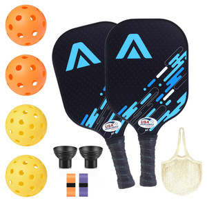 ชุดไม้พายพิกเกิลบอล ไฟเบอร์กลาส ได้รับการรับรองจาก USAPA สำหรับเล่นกลางแจ้งและชายหาด พร้อมกระเป๋าและลูกบอล - Product Image 3