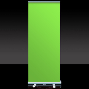 Bannière enroulable légère de 110*190cm avec <span class=keywords><strong>écran</strong></span> vert et supports en aluminium en polyester durable - Product Image 2