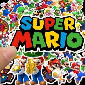 ZY0036C Paquete de 50 Pegatinas Japonesas de <span class=keywords><strong>Mario</strong></span> Bros para Niños y Niñas, Pegatinas de Graffiti Impermeables, Personalizables - Product Image 3