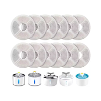 6/12 pièces mangeoires pour chiens filtres de fontaine filtre de remplacement d'eau de chat pour 2.0-2.4L système de filtration de fontaine pour animaux de compagnie éponges de pré-filtre