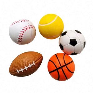 Squeezable Stress 12 <b>Pack</b> Sports Foam Balls Baseball, Basketball, Soccer, Football- Relaxation Gadgets, <b>Fidget</b> Toys, Party - Product Image 4