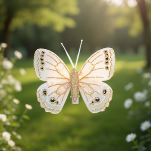 Mariposa Ilan con clip de 8 cm para tocados de novia - Product Image 2