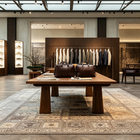Boutiques de luxe ensembles magasins de vêtements affichage meubles armoire ouverte en métal noir