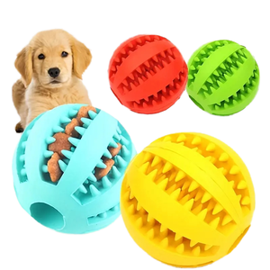 Pelota de Goma para Perros, Dispensador de Golosinas, Comedero Lento, Juguete Interactivo Rodante para Mascotas, para Entrenamiento de Traer - Product Image 4