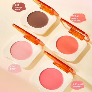 Paleta de Rubor en Crema Sedosa Mineral de Marca Privada, 4 Colores, Mate, Resistente al Agua, Larga Duración, Maquillaje de Contorno Natural para Piel Clara - Product Image 3