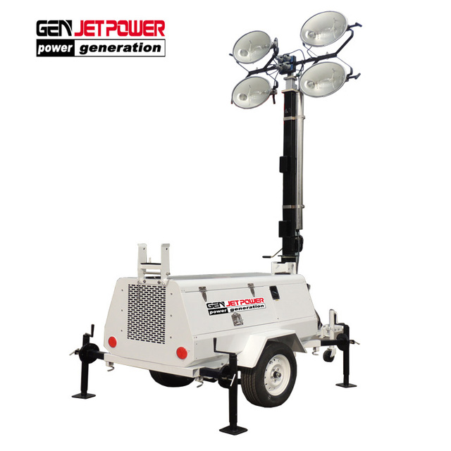 Manual Light Towers Lighting Towers Generator with 4*1000W Floodlight
