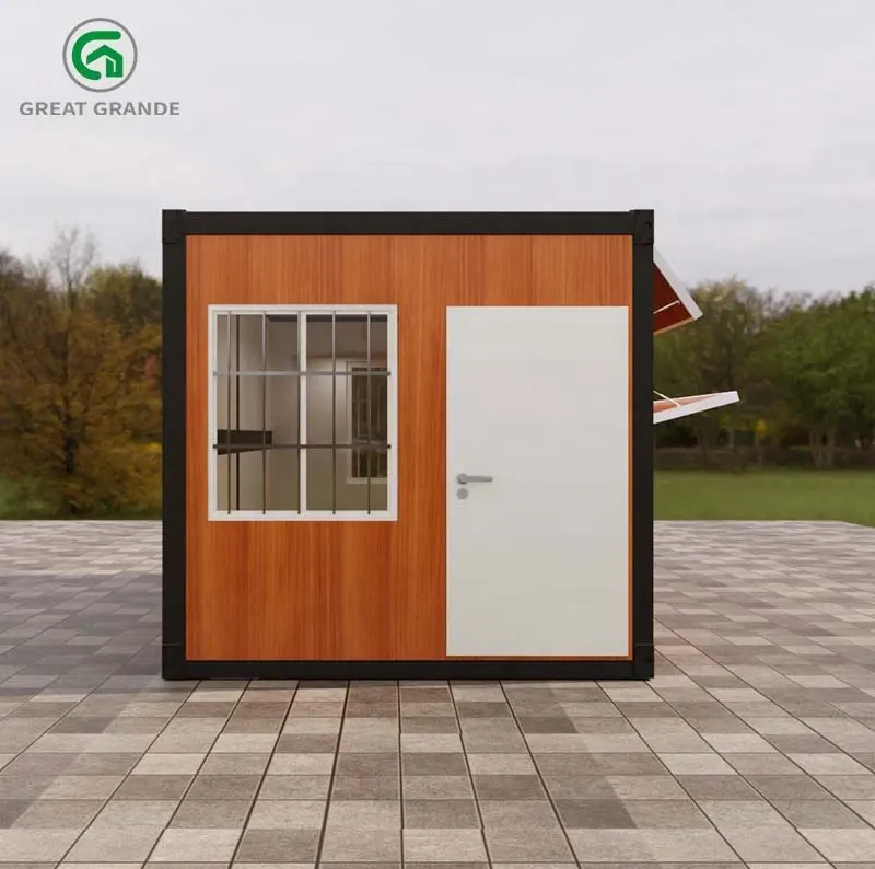 Grande Folding Container House Prefab Tiny Easy Fast Quick Build Installation Movable Office Factory Living Garage Assemble