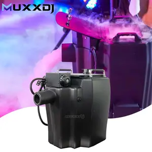 Muxxdj 3500W DMX Máquina de hielo seco de baja altitud Efecto de escenario de niebla Máquina de humo de piso para eventos de escenario de fiesta de DJ de boda