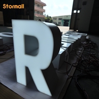 Lettres en acrylique personnalisées avec logo lumineux, panneau LED pour bâtiment commercial, centre commercial, signalétique publicitaire