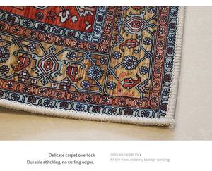 พรมยาวสไตล์โมร็อกโก ผลิตด้วยเครื่องจักร ลายโบฮีเมียนคลาสสิก วัสดุพีวีซีกันลื่น เหมาะสำหรับห้องครัว ห้องนอน ข้างเตียง หน้าต่างบานใหญ่ ห้องโถง ซักล้างได้ - Product Image 5