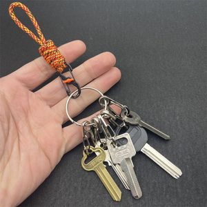 Wholesale 4mm D Ring 550 Braided Paracord Zinc Alloy Metal Keychain Carabiner-Durable Sports <strong>Style</strong> Handmade <strong>Promotional</strong> <strong>Product</strong> - Product Image 3
