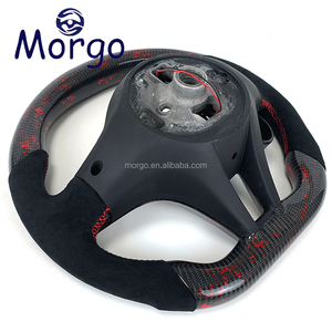 Accessoires intérieurs de voiture, volant sport rouge en fibre de carbone forgée avec LED RPM et chauffage pour <span class=keywords><strong>Alfa</strong></span> <span class=keywords><strong>Romeo</strong></span> Giulia <span class=keywords><strong>Stelvio</strong></span> <span class=keywords><strong>Tonale</strong></span> - Product Image 6