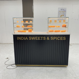 Vitrine de boulangerie Hong Zhan avec éclairage LED, en verre trempé transparent, avec écran haute définition, pour le pain et les gâteaux commerciaux - Product Image 2