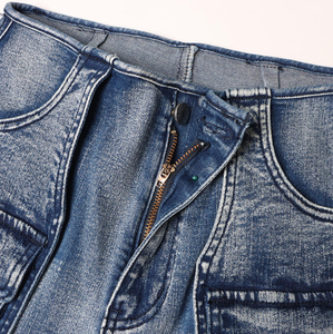 Jeans <span class=keywords><strong>Cargo</strong></span> da Donna Vintage a Vita Alta, Gamba Larga, Tasche Grandi, Vestibilità Ampia, Stile Casual - Product Image 4