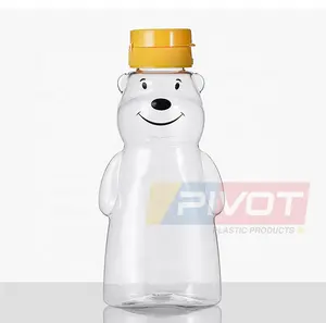 Wholesale Able Plastic Bottles For Honey Packaging PET Squeeze Bottle For Honey Honey Bear Squeeze Bottle