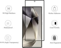 Pour Samsung S24 Ultra 0.18mm Film trempé Ultra-clair plein écran protecteur d'écran en soie pour téléphone portable déverrouillage par empreinte digitale