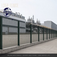 Panneau de clôture de sécurité 358 en acier soudé anti-escalade, robuste et durable, avec base en métallurgie des poudres et revêtement en poudre