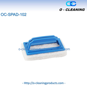 <span class=keywords><strong>Brosse</strong></span> à récurer en éponge <span class=keywords><strong>pour</strong></span> le nettoyage de l'évier de la baignoire, tampon à récurer anti-rayures <span class=keywords><strong>pour</strong></span> la salle de bain, dissolvant <span class=keywords><strong>d</strong></span>'écume de savon. - Product Image 2