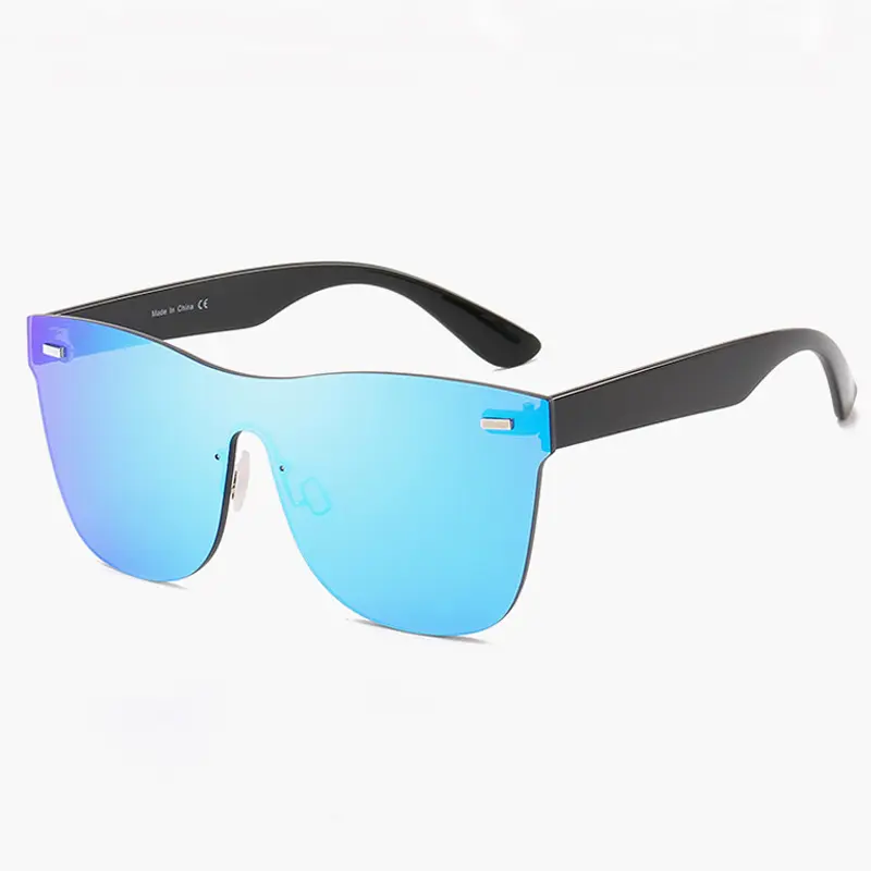 نظارات شمسية لركوب الدراجات بشعار مخصص بعدسات بدون إطار بسعر رخيص للرجال والنساء نظارات شمسية رياضية أنيقة طراز UV400
