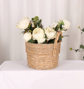 Spéciale — panier <span class=keywords><strong>de</strong></span> planteur en jonc <span class=keywords><strong>de</strong></span> mer, nouveau design, pour plantes d'intérieur et d'extérieur, parfait pour les couvercles <span class=keywords><strong>de</strong></span> <span class=keywords><strong>Pot</strong></span> <span class=keywords><strong>de</strong></span> fleurs, offre spéciale - Product Image 2