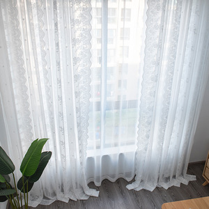 XinLan lusso <span class=keywords><strong>pizzo</strong></span> <span class=keywords><strong>francese</strong></span> tenda camera da letto balcone ricamato bianco tenda trasparente <span class=keywords><strong>per</strong></span> la casa - Product Image 2