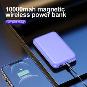Portable High Capacity 15W Fast Charge 10000mAh Type-C Mini Magnetic Wireless Li-<b>Polymer</b> Battery Power Bank Thin Design - Product Image 1