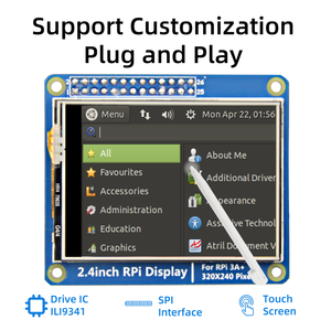2.4 ''TFT 320*240 SPI modul LCD layar sentuh ILI9341 Driver 2.4 inci tampilan Raspberry <span class=keywords><strong>Pi</strong></span> - Product Image 2