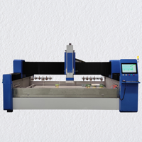 Centro de Mecanizado CNC para Vidrio y Piedra 3000x2000mm, Máquina Automática de 3 Ejes para Perforación, Fresado, Pulido y Corte de Bordes