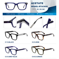 Lunettes de Vue de Luxe Designer Rétro 2025 Monture Acétate Épaisse Carrée Vente Chaude