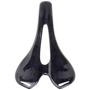 Factory Direct Sales All Carbon Fiber Mountain Bike Road Car Flying Bicycle Hollow Cushion Ultra-light Comfortable Saddle
