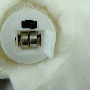 Nid d'ange en peluche blanc avec paillettes, station européenne, ornement de Table, gays de noël, étoile dorée, <span class=keywords><strong>2022</strong></span> - Product Image 6