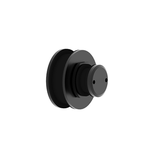 Dusche Cambridge Series Zweitüriges Bypass-Schiebe system Mattschwarz Doppels chiebe rahmenlose Glastür beschläge mit Rohr - Product Image 4