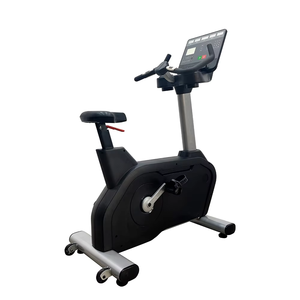 Bicicleta estática vertical magnética de bajo ruido con LED y autoenergía para gimnasios comerciales - Product Image 1