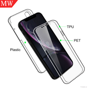 Per <span class=keywords><strong>iphone</strong></span> <span class=keywords><strong>x</strong></span> anteriore PET posteriore del PC 360 gradi completa protezione dello schermo della copertura della cassa del telefono - Product Image 1