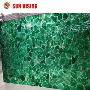 Disques <span class=keywords><strong>d</strong></span>'agate verte, pierre précieuse <span class=keywords><strong>d</strong></span>'émeraude, pour la <span class=keywords><strong>d</strong></span>écoration, de luxe - Product Image 4