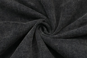 T-shirts de lavage à l'acide noir de haute qualité pour hommes 100% coton 250gsm Streetwear à manches longues lourd avec motif imprimé - Product Image 6