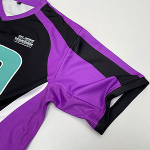 Camiseta Deportiva Oversize Unisex de Fútbol Americano Personalizada al por Mayor, Conjunto de Camiseta de Malla Corta de Moda Urbana Tallas Grandes - Product Image 5